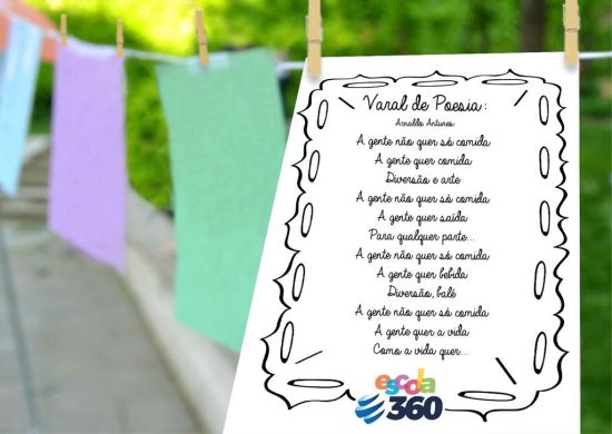 Escola 360 lança o projeto Varal de Poesia neste sábado