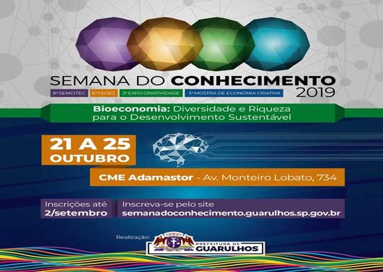 Semana do Conhecimento começa nesta segunda-feira no Adamastor Centro