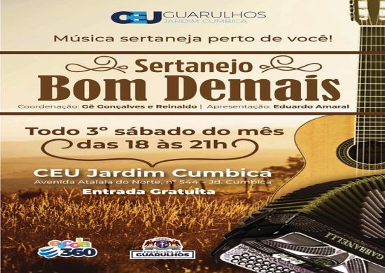 CEU Jardim Cumbica recebe encontros mensais de música sertaneja