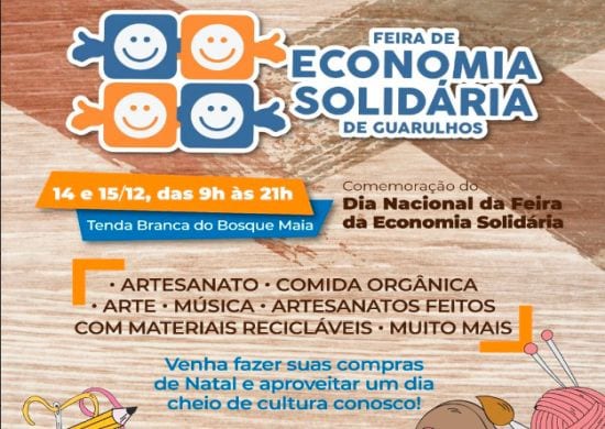 Guarulhos comemora o Dia Nacional da Feira da Economia Solidária com grande evento nos dias 14 e 15
