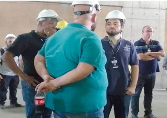 Guti vistoria obras de reforma do Hospital Pimentas-Bonsucesso