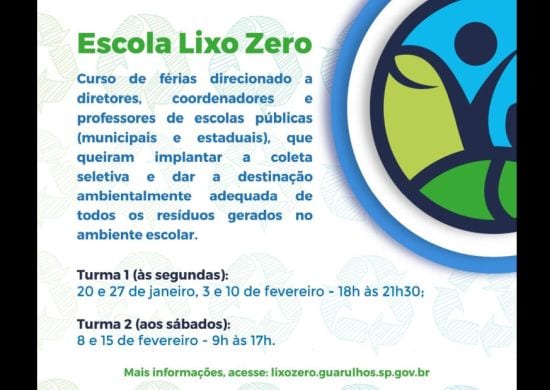 Curso do programa Lixo Zero Guarulhos segue com inscrições abertas