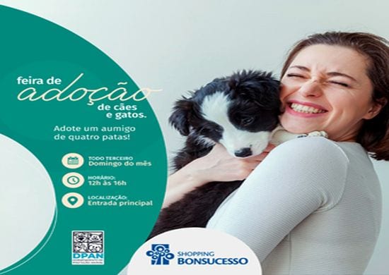 Pets buscam por novos lares em Feira de Adoção no Shopping Bonsucesso