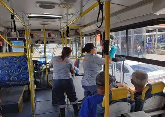 Empresa de ônibus adota medidas contra coronavírus