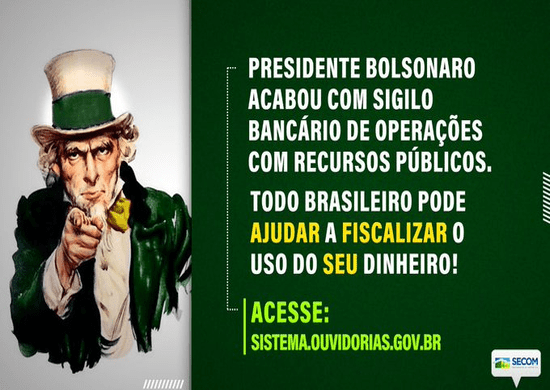 Governo retirou o sigilo bancário das operações envolvendo recursos públicos federais com municípios