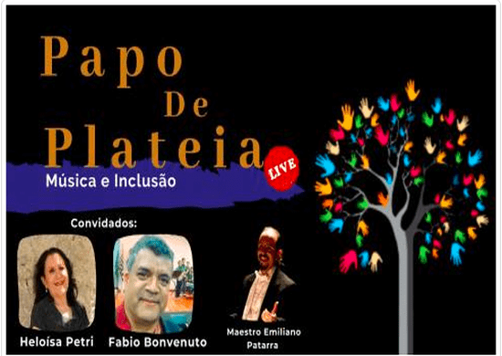 Papo de Plateia convida especialistas em inclusão e educação musical nesta quarta-feira