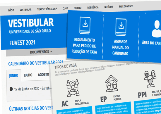 Fuvest abre inscrições para isenção ou redução de taxa do Vestibular 2021