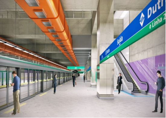 Metrô Guarulhos: escritório libera fotos da futura estação Dutra