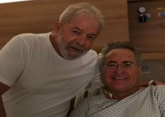 Lula visita Renan Calheiros em hospital de São Paulo