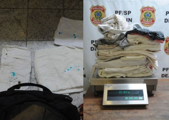 Passageira tenta embarcar em Guarulhos com roupas engomadas com cocaína