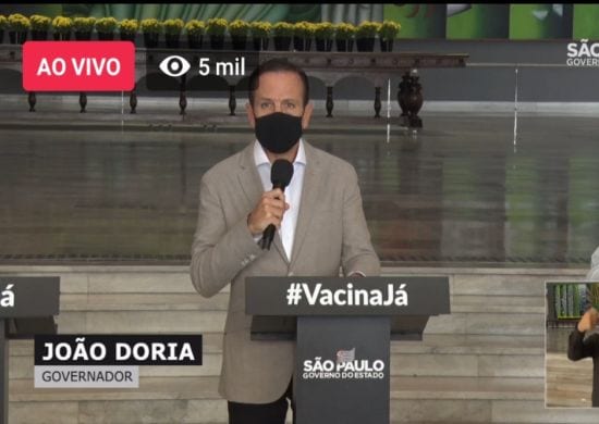 Doria anuncia vacinação de novos grupos com comorbidades e deficiências