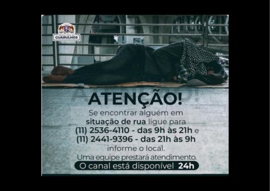 Previsão de baixas temperaturas em Guarulhos intensifica Operação Inverno nos próximos dias