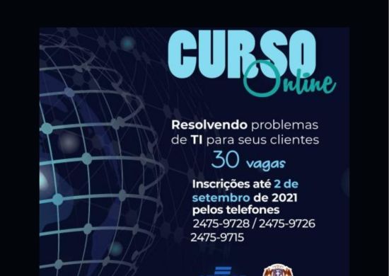 Curso sobre TI tem inscrições abertas até 2 de setembro