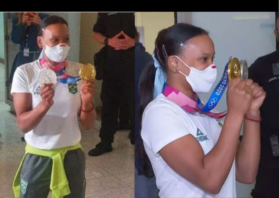 Após Olimpíadas, Rebeca Andrade desembarca em Guarulhos nesta quarta(11)