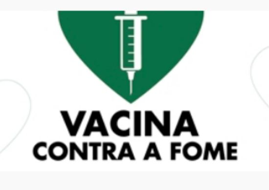 Vacine-se contra a Covid e aproveite para ajudar a combater a fome