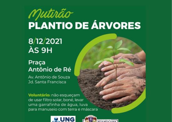 Universidade participa de mutirão de plantio de árvores em Guarulhos