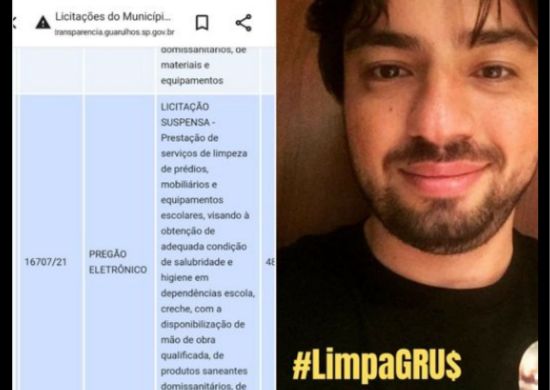GUTI LIMPA ESCOLAS POR R$ 25 MILHÕES SEM LICITAÇÃO