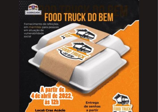 Cras Acácio receberá Food Truck do Bem a partir de segunda-feira