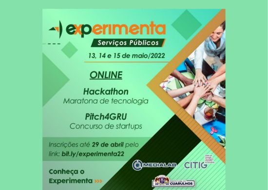 Inscrições para o Experimenta 2022 se encerram nesta sexta-feira
