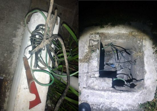 GCM detém dois suspeitos de furtar fios da rede elétrica no Centro