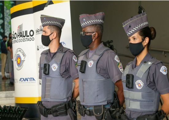 Câmeras corporais reduzem em 87% número de confrontos da PM de SP