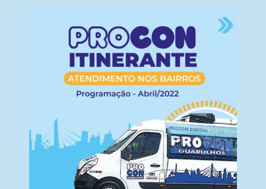 Três bairros receberão atendimento do Procon Itinerante em abril
