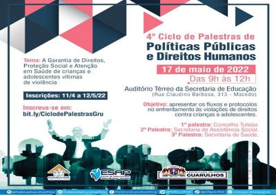 Inscrições para palestra sobre garantia de direitos a jovens vítimas de violência vão até segunda