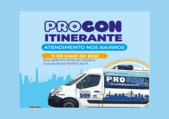 Procon Itinerante atenderá no Jardim Ponte Alta na quarta-feira