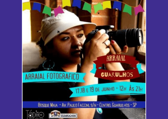 Arraial Guarulhos oferece atividade fotográfica gratuita durante evento junino no Bosque Maia