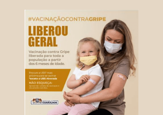 Vacina contra a gripe é liberada para toda a população acima de seis meses de idade em Guarulhos