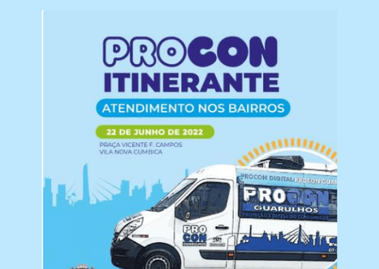 Unidade móvel do Procon atenderá quarta-feira na Vila Nova Cumbica