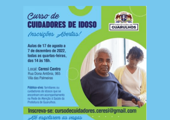 Prefeitura abre inscrições para o curso de cuidadores de idosos