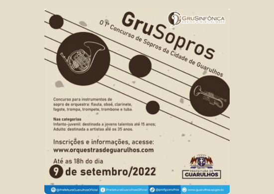 Prefeitura abre concurso inédito para instrumentos de sopro