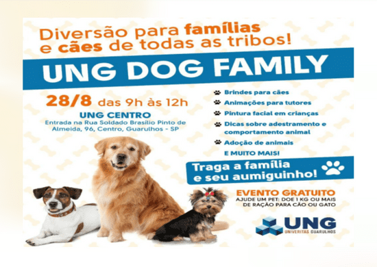 UNG DOG Family reúne atrações para pets e família
