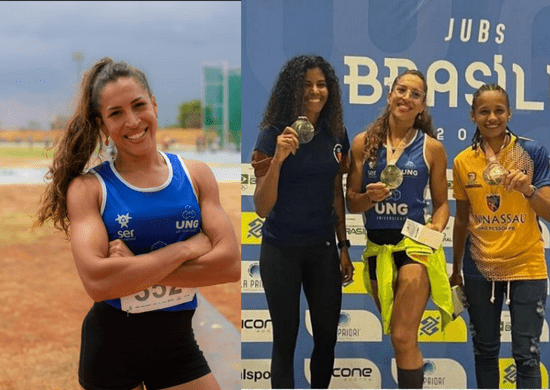 Atleta da UNG conquista o ouro nos 400m com barreiras