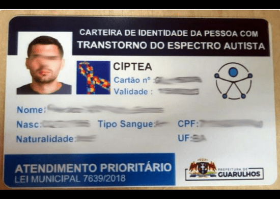 Prefeitura disponibiliza a Carteira de Identificação de Pessoas com Espectro Autista