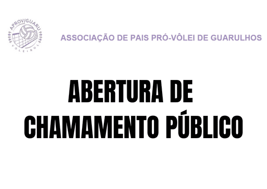 ABERTURA DE CHAMAMENTO PÚBLICO