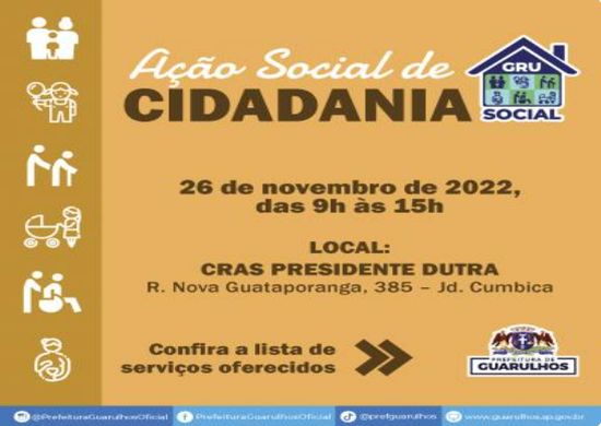 Presidente Dutra recebe ação social da Prefeitura com serviços gratuitos no próximo dia 26