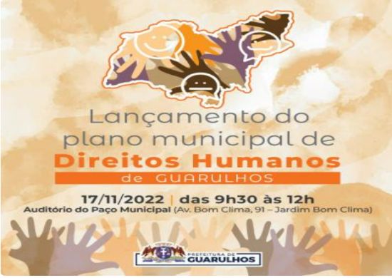 Plano Municipal de Direitos Humanos de Guarulhos será lançado no dia 17