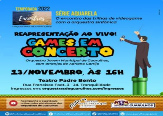 Orquestra Jovem reapresenta Games em Concerto no próximo domingo