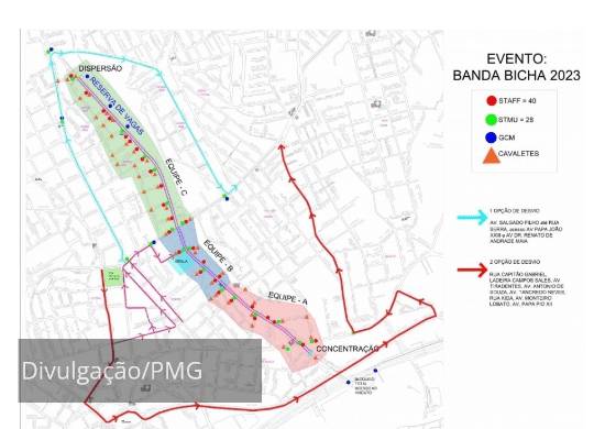 Ruas do centro de Guarulhos serão interditadas para bloco de carnaval