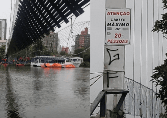 Mãe e bebê estão entre desaparecidos após queda de ponte entre RS e SC
