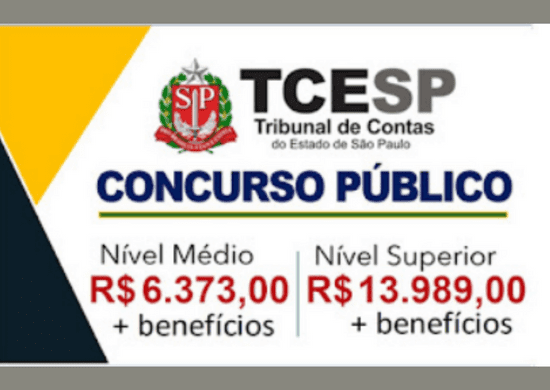Concurso TCE SP: novo edital é anunciado para níveis médio e superior com salários até R$ 13.989,00