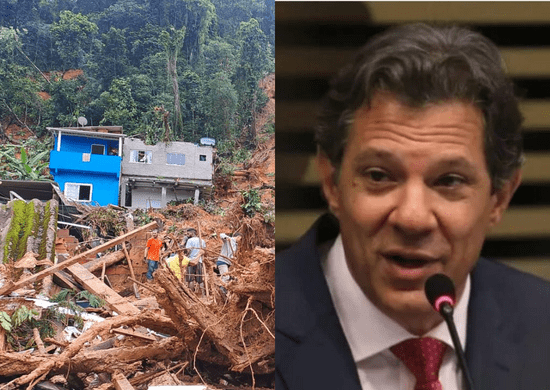 Haddad manda doar itens apreendidos pela Receita às vítimas da catástrofe no litoral paulista