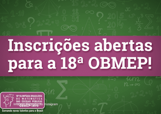 Escolas já podem inscrever alunos para a Olimpíada de Matemática