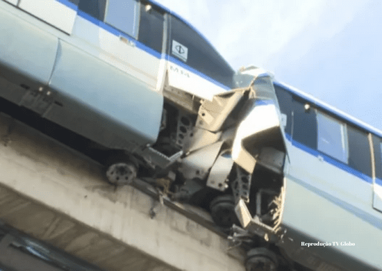 Trens da Linha 15-Prata do monotrilho tem nova colisão em menos de 24h