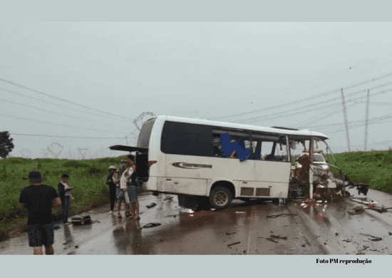 Acidente entre micro-ônibus e caminhão deixa 9 mortos no Pará