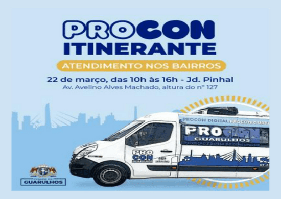 Procon Itinerante atenderá no Jardim Pinhal nesta quarta-feira