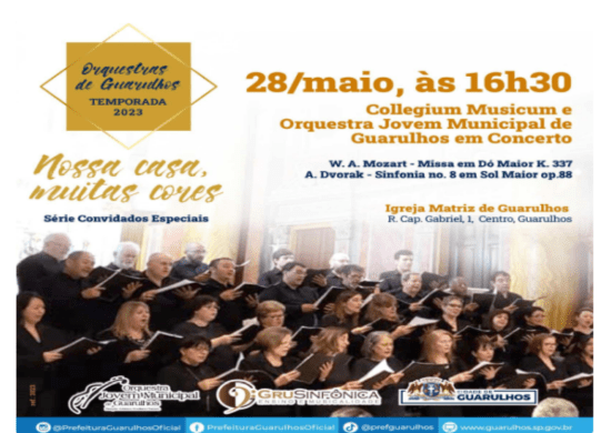 Orquestra Jovem e Collegium Musicum apresentam obras-primas de Mozart e Dvořák