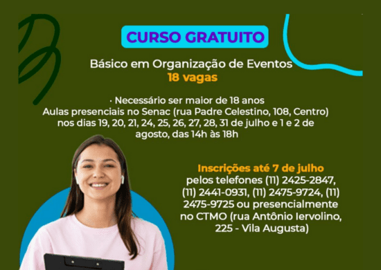 Prefeitura abre mais 96 vagas em cursos gratuitos de qualificação profissional
